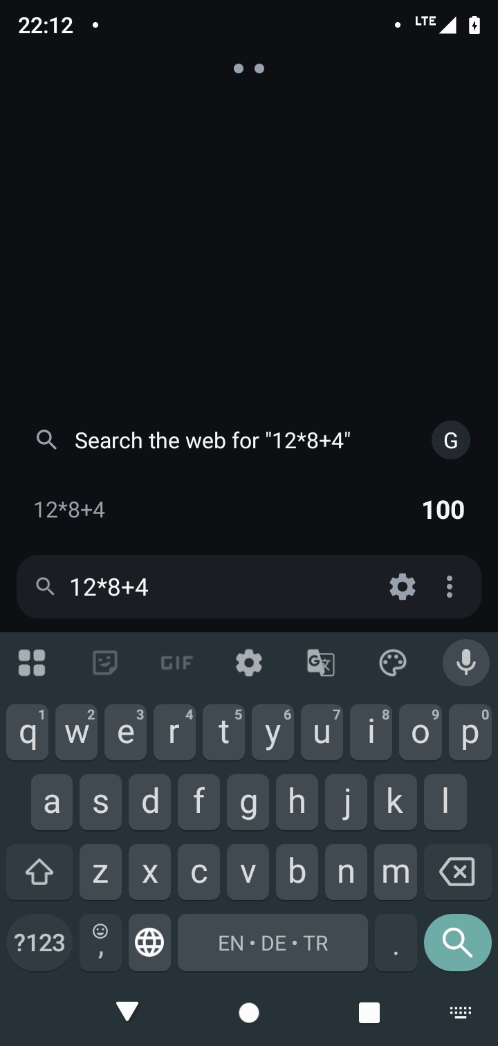 Inline calculator